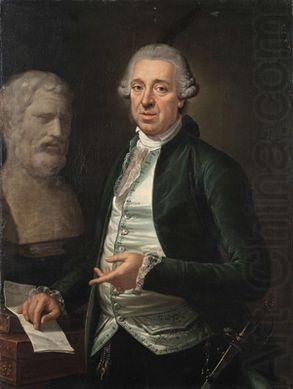 Carlo Labruzzi Portrait of Domenico de Angelis with the bust of Bias of Priene